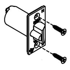 KABA 204168-26D-01 Mechanical Lock Latch, Fire Rated, 1/2 Floating Face, 2-3/4 Backset, Satin Chrome, With Screw, For 5000 Series Mechanical Lock