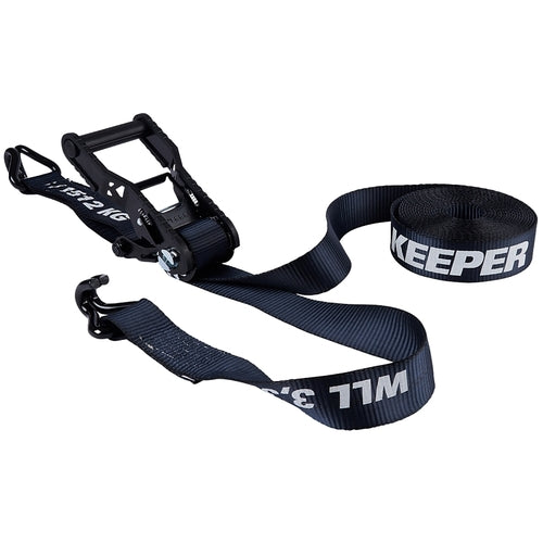 Keeper 85458 Extreme Webbing Combat Ratchet Tie-Down 27 ft x 2 in J-Hooks