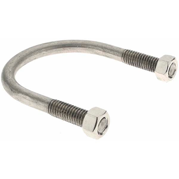VALUE COLLECTION Value Collection 92171 Round U-bolt 3/8-16 Unc 2 in Pipe SS304