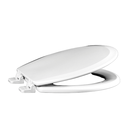 Centoco 700-001 Round Closed Front Toilet Seat with Cover in White