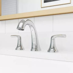 Pfister LG49-MCA0C McAllen Two Handle 8 Widespread Bathroom Faucet with Pforever Seal Ceramic Disc Valve Technology