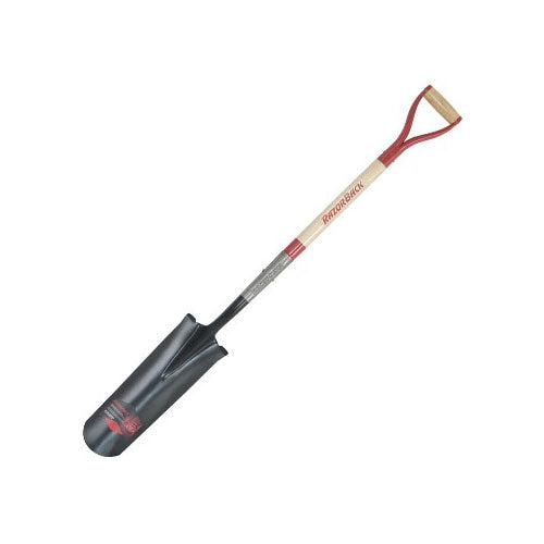 Razor-Back 2597400 Drain Spade 5.75 in W x 16 in L with Wood Handle and D-Grip