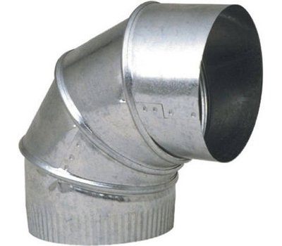 Gray Metal South 6-30-302 6 in. 30 ga 90 Degree Duct Elbow