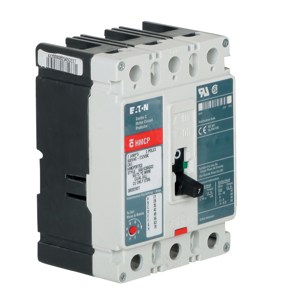 B-Line HMCP150U4C Eaton Electrical 600 VAC 250 VDC 150 Amp 3-Pole Magnetic Molded Case Circuit Breaker