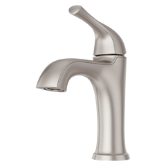 Pfister LG42-MCA0GS McAllen Single Handle Monoblock Bathroom Sink Faucet in Spot Defense Brushed Nickel