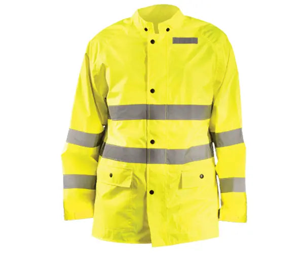 OccuNomix LUX-TRJKT-YL Breathable Rain Jacket Class 3 Hi-Vis Yellow L