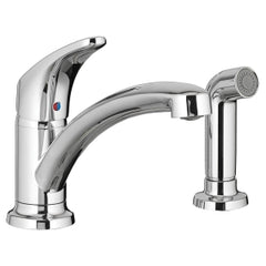 American Standard 7074.020.002 Colony Pro One-Handle Kitchen Faucet With Side-Spray Less Deck-Plate 1.5 GPM