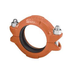 Anvil 390003002 FIG 7001 Flexible Pipe Coupling With EPDM Gasket, 2 in, Grooved, Ductile Iron, Rust Inhibiting Paint