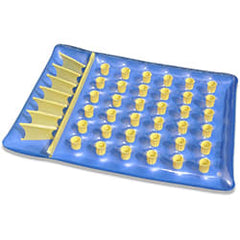 Swimline 90361 Swimline 78 36 Pocket Inflatable Dual Mattress, Blue/Yellow