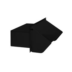 Broan-NuTone 639 Wall Cap 3-1/4 x 10 Inch Black Steel