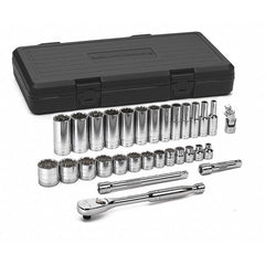 Gearwrench 80568 30 Piece 3/8 Drive Chrome Finish Deep Well Socket Set 12 Points