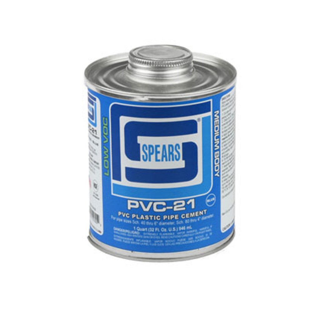 Spears PVC21B-030 QUART PVC-21 MED BODY BLUE PVC