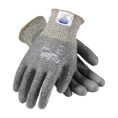 G-Tek® 19-D320/S Lightweight Cut Resistant Gloves, S, Polyurethane Coating, Dyneema® Diamond/Polyester/Spandex®, Knit Wrist Cuff