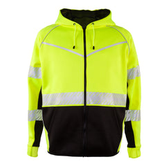Kishigo JS150XL XL Lime Class 3 Hoodie Sweatshirt w/ Zipper