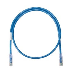 Panduit NK6PC3BUY NetKey Cat6 24AWG UTP Patch Cable, 3' Blue