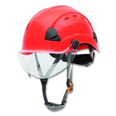 Honeywell FSH11015 Safety Helmet 6-point Ratchet Suspension Vented Red