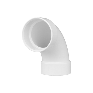 Charlotte PVC003041000 3 PVC Pipe Fittings Long Sweep 90 Deg Elbow