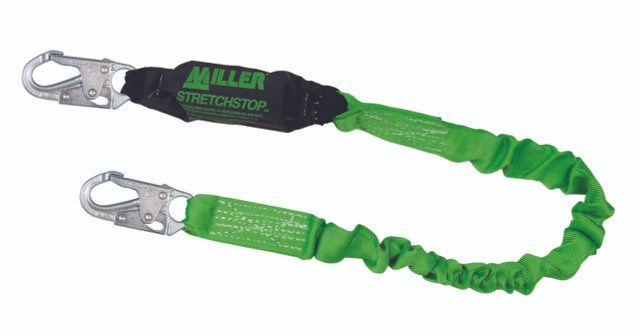 Honeywell 913SS-Z7/6FTGN ANSI Z359.13 Compliant 6’ Stretchable Web Lanyard W/2 Locking Snap Hooks