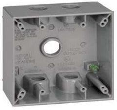 BWF DTB-100V 2-Gang Deep Weatherproof Outlet Box 1 IN