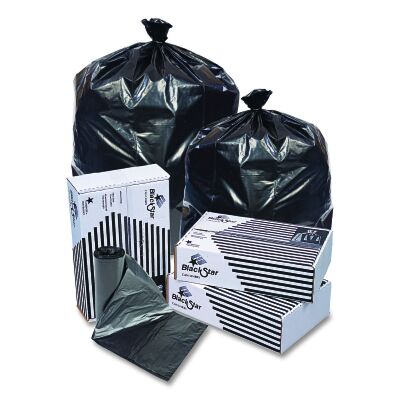 Pitt Plastics B73720XK Black Star Can Liner 20 to 30 gal Replacement MPN