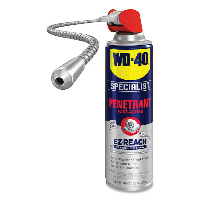 WD-40 300486 Specialist Fast-Acting Penetrant Spray with Flexible Straw Net Fill 13.5 oz