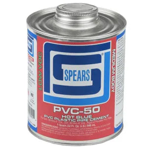 Spears PVC50B-020 1 Pint PVC-50 Hot Blue Med Body PVC