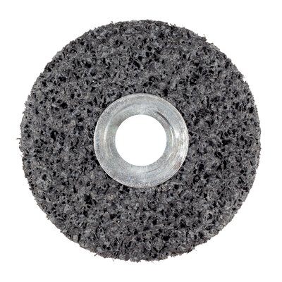 3M 7000120868 Clean and Strip Unitized Wheel, 4 Inch Diameter, 1/4 Inch Center Hole, 1 Inch Width, Extra Coarse Grade