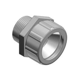 ABB 2577 Thomas & Betts 2 Straight General Purpose Cable Gland / Strain Relief Cord Connector (1.937 - 2.187)