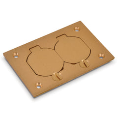 ABB P64DS Steel City P-64-DS Brass Cover Plate