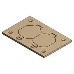 ABB P64DS Steel City P-64-DS Brass Cover Plate