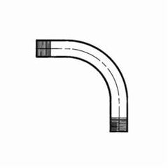 ABB ELL3-G Ocal ELL3-G 3 Inch 90 Degree Gray PVC Coated Steel Elbow