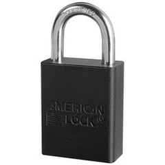 American Lock A1105BLKKD Safety Padlock 1-1/2 Width x 3/4 Thickness