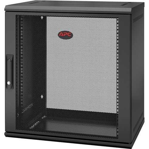 APC AR112 APC NetShelter 12U Wall Mount Rack Cabinet Single Hinged Server Depth Unassembled