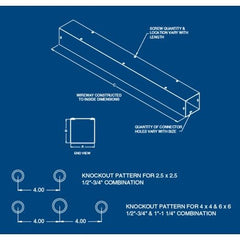 Austin AB-101024SW 10x10x24 Screw-Cover Wireway