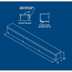 Austin AB-4448RT 4x4x48 Raintight Trough