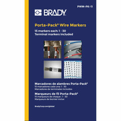 Brady PWM-PK-11 Porta PK WM Refill Legend 1 to 30