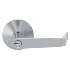 CAL-ROYAL PRODUCTS INC 8000LUS26D Exit Device Trim Non-Hand Lever Heavy Duty Steel Tailpiece Satin Chrome For 1-3/4 Entrance Door