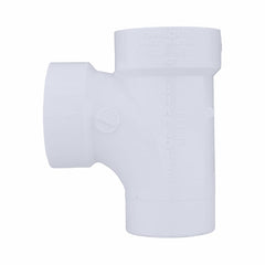 Charlotte Pipe 03479 1-1/2 Sanitary Tee (Street) - Ftg x Hub x Hub - PVC DWV