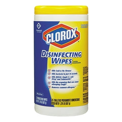 Clorox CLO15948EA Disinfecting Wipes 7 x 8 Lemon Fresh 75/Canister