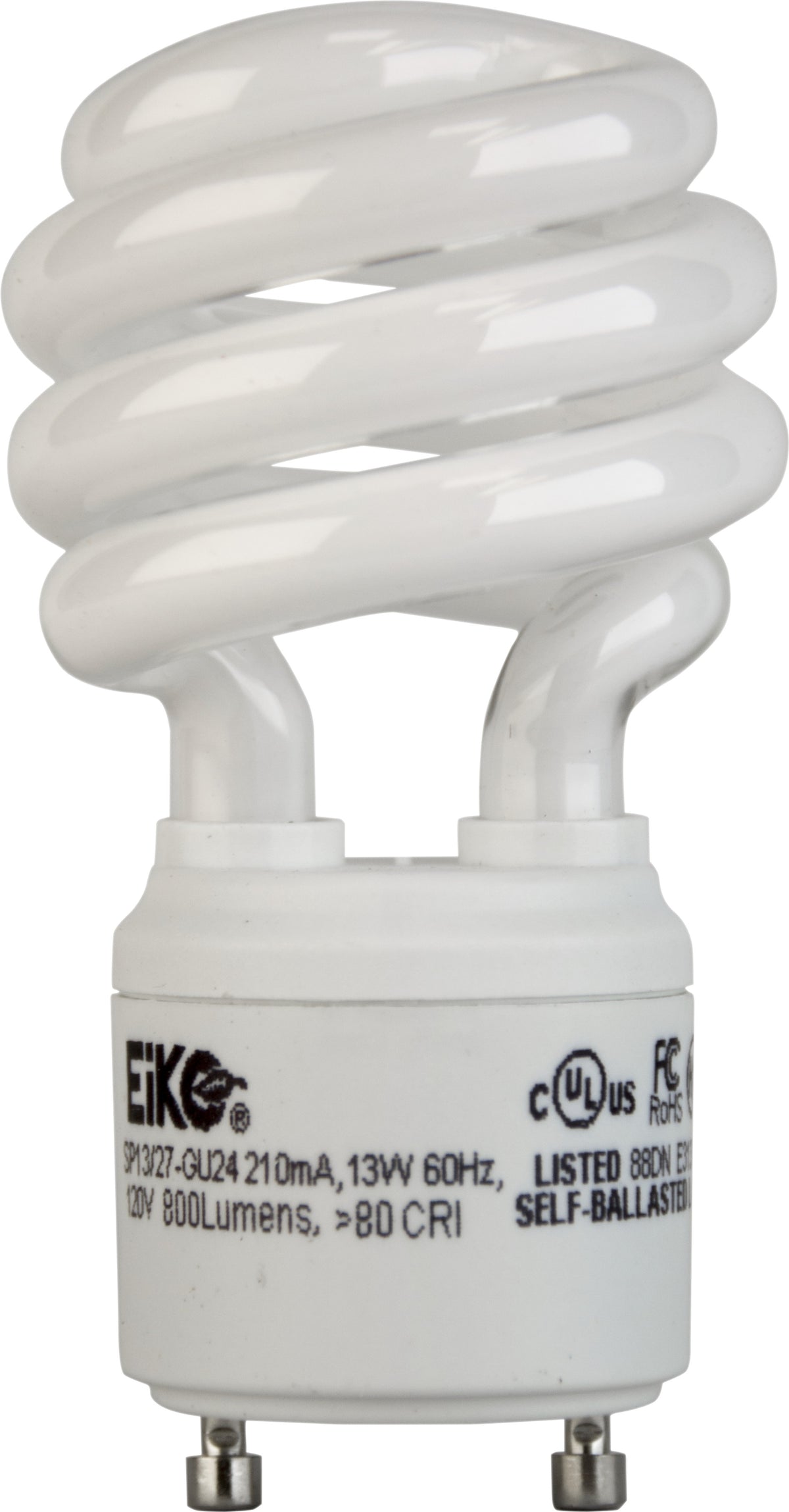 EIKO SP13/27-GU24 Compact Fluorescent Lamp 13W GU24 2700K