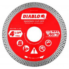 Freud DMADC0450 4-1/2 in. Diamond Continuous Rim Cut-Off Discs for Masonry