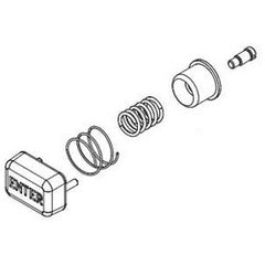 KABA 64858-26D-01 Mechanical Lock Enter Button Assembly Kit, Satin Chrome, For 5000 Series Mechanical Lock
