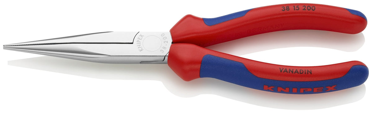 KNIPEX 3815200 Long Nose Pliers without Cutter 8 In Multi-Component