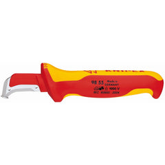 KNIPEX 9855SB Dismantling Knife-1000V Insulated 7 1/4 in. Multi-Component VDE