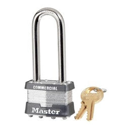 Master Lock 1DLJCOM Tumbler Padlock Keyed Different 4-Pin Cylinder 1-3/4 Width 2-1/2 Shackle Clearance