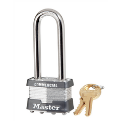 Master Lock 1DLJCOM Tumbler Padlock Keyed Different 4-Pin Cylinder 1-3/4 Width 2-1/2 Shackle Clearance