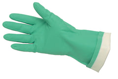 MCR Safety 5319 Nitri-Chem Flock Lined Green Nitrile Gloves 15 mil 13 L
