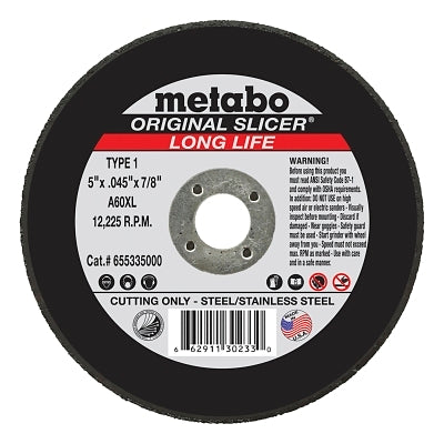 Metabo 655335000 Original Slicer Cutting Wheel Power (5 in Diameter) Replacement MPN