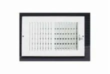 Metal-Fab MFSCR106W2 Metal-Fab 2 Way Sidewall/Ceiling Register 10 x 6