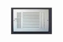 Metal-Fab MFSCR66W3 Metal-Fab 3 Way Sidewall/Ceiling Register 6 x 6 in
